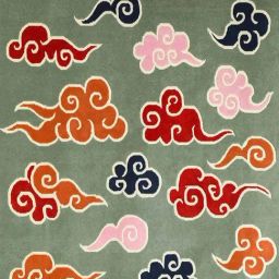 Stormy Cloud Bagh Pure Cotton And Wool Grey Woven Rug - 5Ft X 8Ft-10
