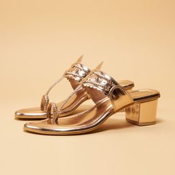 ERIDANI Embellished Ethnic Block Sandals-51