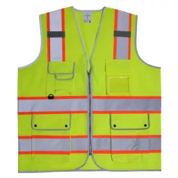 Evion Medium Size Green Reflective Safety Jacket, ES-042-image-87