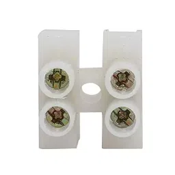 Rpi Shop 2 Way Terminal Barrier Block 2 Position Dual Row Type H Wire Connector Pack of 90 (White) image 2