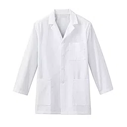 SCHOFIC Lab Coat Full Sleeves Unisex with 3 Pockets White for Students, Doctor and Nurse Size - XL (Pack of 2)-44
