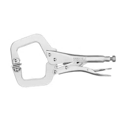 Total THT111113 27.94 cm (11 Inch) Nickel Plated C-Clamp Locking Plier Silver-29