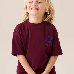 Angel & Rocket Boys Typography Printed Round Neck Pure Cotton T-shirt-image-14