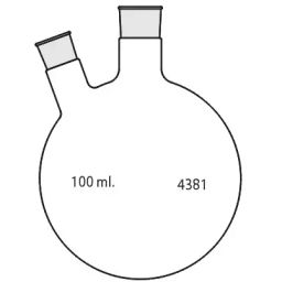 Borosil Round Bottom Interchangeable Joint Flasks Cap.100 ml 4381B16-picture-11