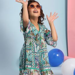 Biba Floral Print Fit & Flare Dress-image-60