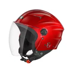 Studds RAY SUPER CHERRY RED (600 mm) X Large Open Face Helmet, RAY SUPERCHERRY RED-image-9