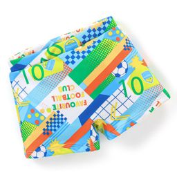 Babyhug Swimming Trunks Sports Themed Print- Multicolour-image-51