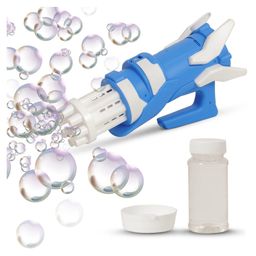 BAYBEE Electric Gatling Bubble Machine Gun Toys For Kids, Toy Bubble Gun With 8 Holes, Bubble Solution Liquid, Dipping Tray, Indoor Outdoor Gun Toys For Kids-14