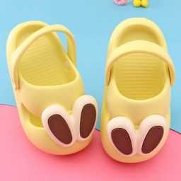 Oh! Pair Clogs with Back Strap Closure with Applique - Yellow-picture-27