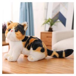 Tickles Cute Lily Cat Soft Stuffed Plush Animal Toy for Kids Girls Birthday Gifts (Color: Orange and Black Size: 25 cm)-5