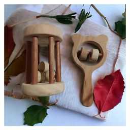 neemtoys Neem Wooden Tumbler & Mickey Head Rattles-18