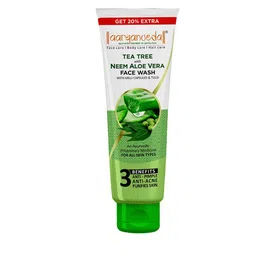 Aryanveda Tea Tree Face Wash With Neem, Aloevera, Millicapsules & Tulsi - 120ml-image-1