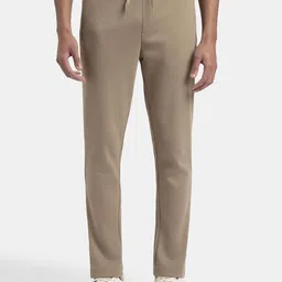 Jockey Super Combed Cotton Rich Pique Slim Fit Trackpant with Side Zipper Pockets-AM44-image-17