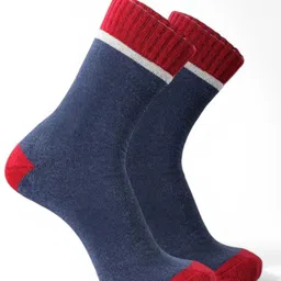 Sockscarving Men Striped Cotton Calf Length Socks-image-92