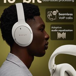 boult audio Boult Q With 70H Battery ENC Mic 40mm Drivers 4 EQ Modes Over Ear Bluetooth Headphones image 4