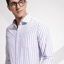 encore by INVICTUS Striped Formal Shirt-image-13