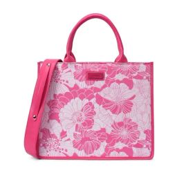 Lino Perros Fuschia Medium Printed Satchel Handbag-36