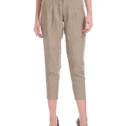 U.S. Polo Assn. Light Brown Textured Trousers-picture-0