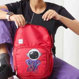 Wiki Back to School Champ 1 Red Polyester Printed Backpack - 11 Ltrs-image-26