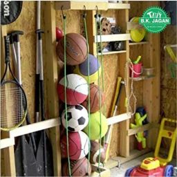 B K JAGAN & CO High Strength Elastic Bungee Cord with Hooks (Set of 3) image 5