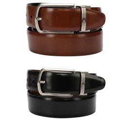 Tommy Hilfiger Carlson Multicolor Leather Reversible Belt for Men-image-9