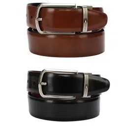 Tommy Hilfiger Carlson Multicolor Leather Reversible Belt for Men-5