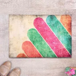 Romee Multicolor Polyester Door Mat - Set of 1-19