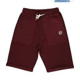 Li'l Tomatoes Kids Wine Cotton Shorts & Mask-image-61
