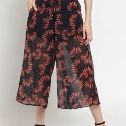 Sera Navy Floral Print Culottes-image-50