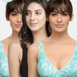 Inner Sense Multicolored Non Wired Non Padded Nursing Bra (Pack Of 3)-picture-9