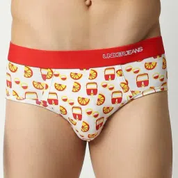 UnderJeans by Spykar Red Printed Briefs-picture-37