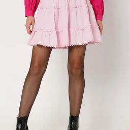 Vero Moda Pink Mini Skirt-image-11