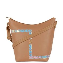 Baggit Beige Solid Medium Sling Handbag-image-0