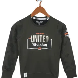 Monte Carlo Kids Olive Printed Full Sleeves Sweatshirt-image-69