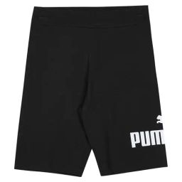 Puma Kids Essential+ Black & White Cotton Logo Shorts-image-13