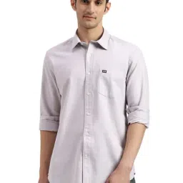Arrow Light Grey Cotton Slim Fit Shirt-picture-22