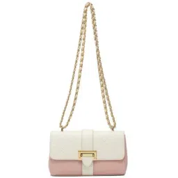 Miraggio Pink Textured Small Sling Handbag-40