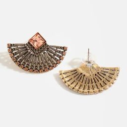 Sohi Brown Stone Designer Stud Earrings image 4