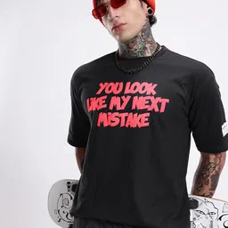 Kook N Keech Typography Printed Drop-Shoulder Sleeves Pure Cotton T-shirt-picture-3