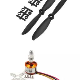 Invento 2200KV BLDC Brushless Motor + 6045 6x4.5 152.4 mm (6 Inch) Propeller Quadcopter mini kit ISC 1573-2-4