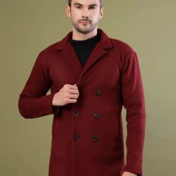 Rigo Dark Maroon Cotton Regular fit Coat-picture-37