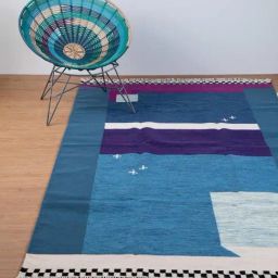 Freedom Tree Color Block Multi-Color Cotton Rug-29