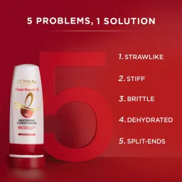 L'Oreal Paris Total Repair 5 Shampoo with Conditioner & Serum - 704 ml, 192.5 ml & 40 ml image 4