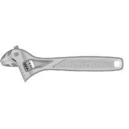 WORKPRO 8 inch Length 30 mm Jaw Capacity CR-V Steel Heavy Duty Adjustable Wrench, WP272007-11