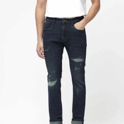 Rare Rabbit Blue Slim Fit Fit Solid Jeans-image-59