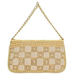 Rocia by Regal Golden PU Embellished Clutch-picture-40
