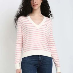 TOMMY HILFIGER Pink Striped Sweater-image-54