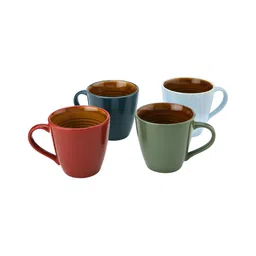 BODHI HOUSE Multicoloured Handcrafted Solid Ceramic Glossy Cups Set of Cups and Mugs-11