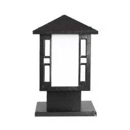 ELIANTE JS-ROSHNI-GL Black Iron Gate Light Without Bulb-picture-10