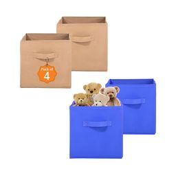 Aura Blue Set of 4 Regular Multi-Utility Organisers-16